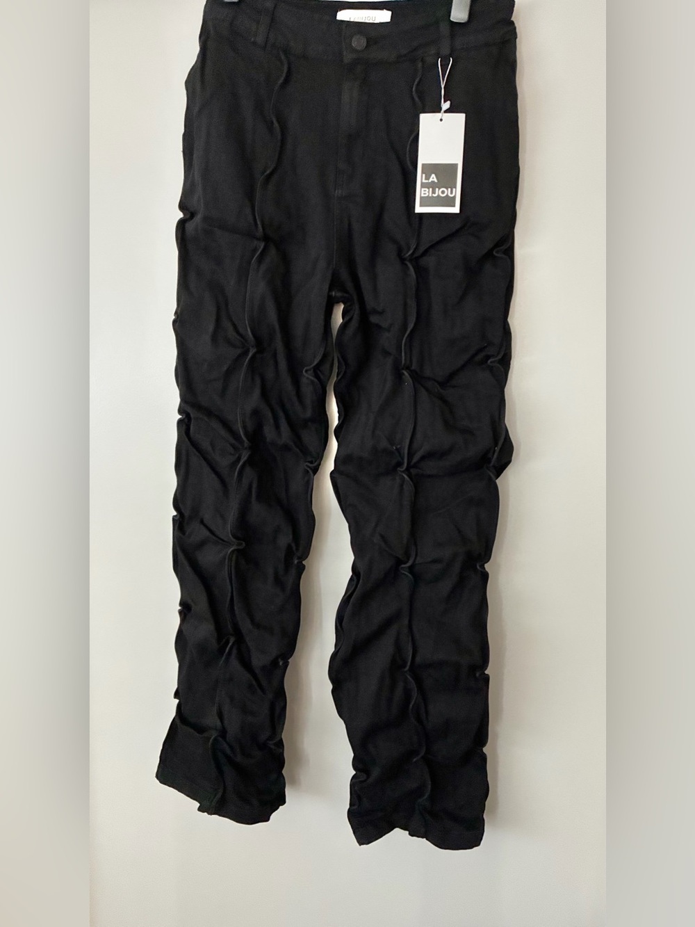 New Womens Accordion Black LaBijou Pants Size M